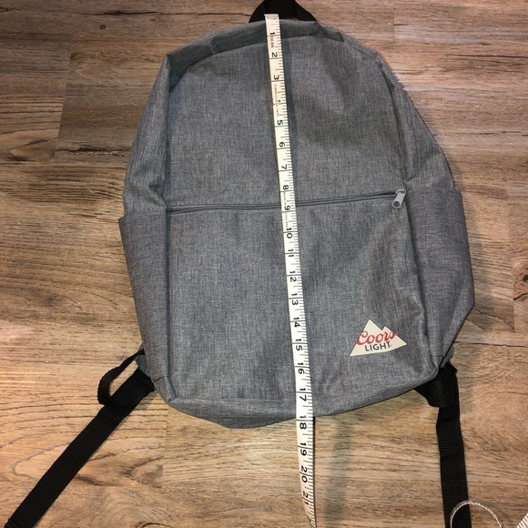 COORS Light Beer Explorer Insulated Backpack Cooler Gray 18x10” - Brand New - Picture 4 of 7
